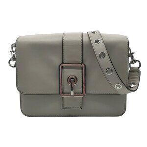 Rebecca Minkoff Light Grey Leather Hook Up Crossbody Bag
